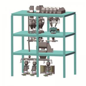 Powder fertilizer packing line